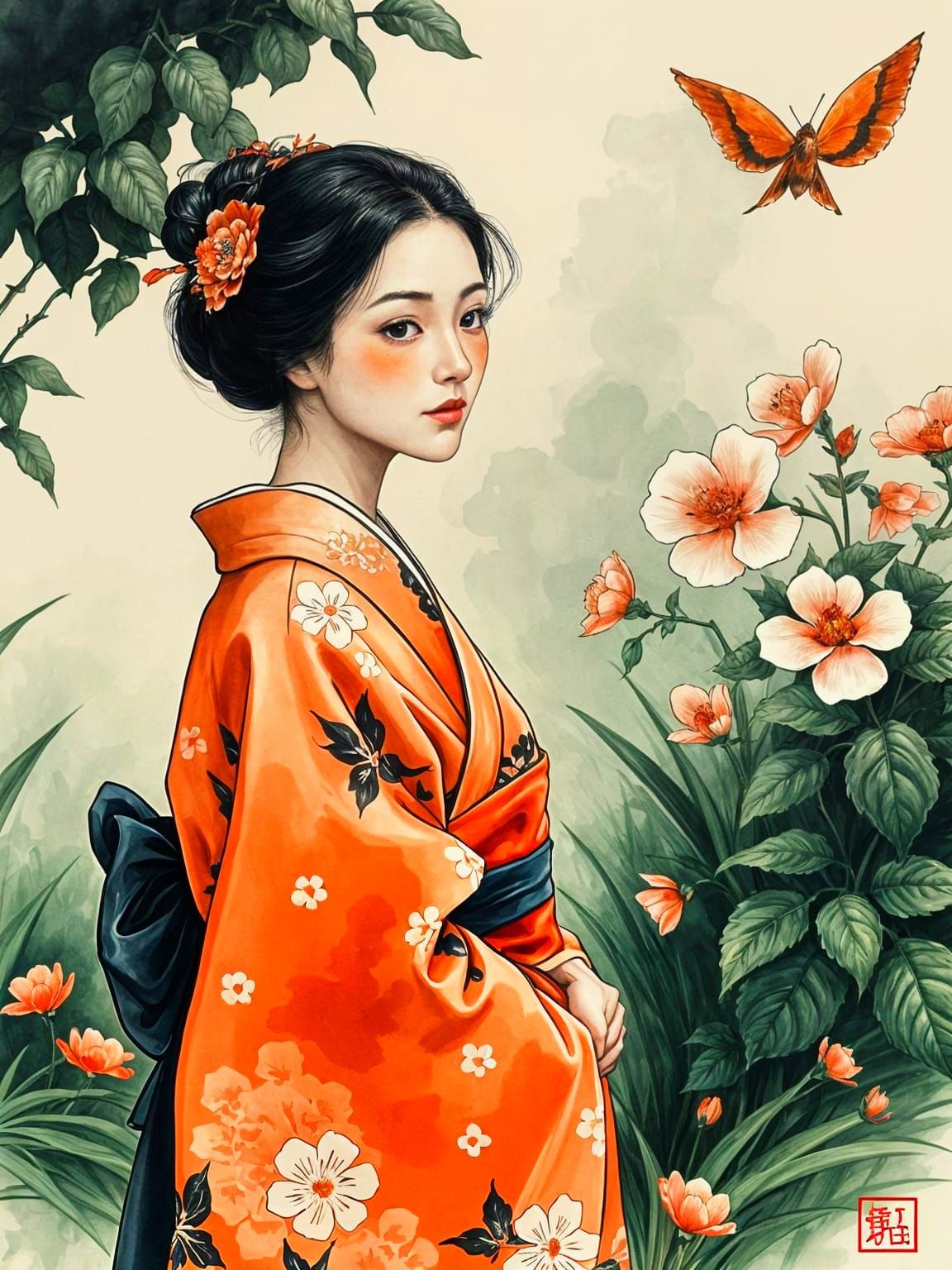 Whispers of Spring in a Japanese Garden