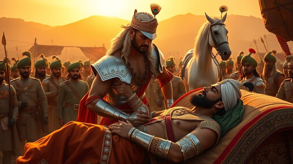 Heroic Rajput King Shows Compassion in Haldighati Battlefiel...