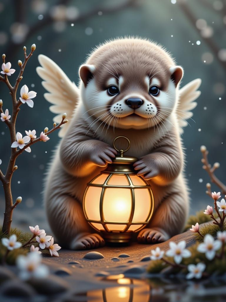 'Angelic Otter' for @MagdaleneChan