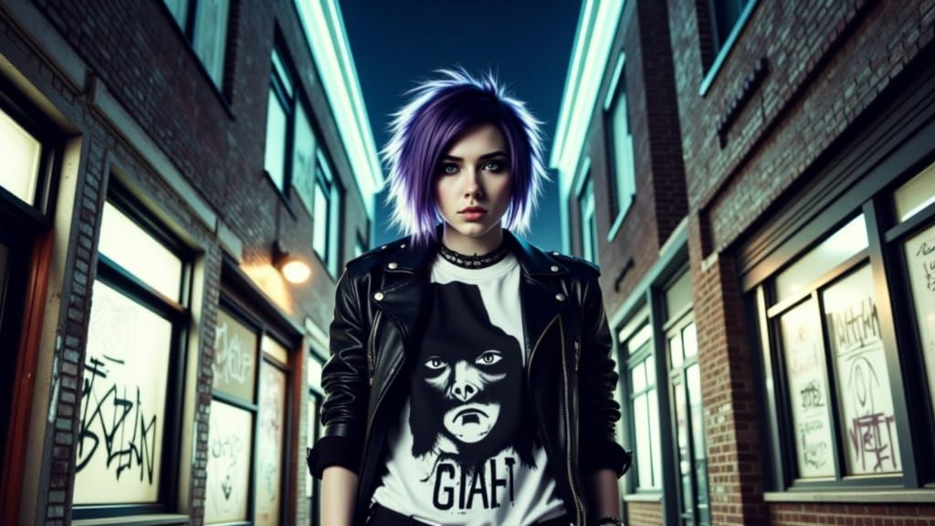 make it punk rock emo 2010 vibes <lora:XxMcfleurminatorxX:1.0> <lora:Alexoa1 Cyberwear:1.0>