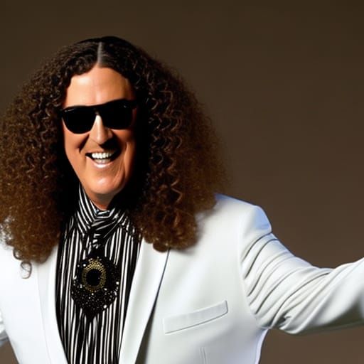 Caricature of "Weird Al" Yankovic