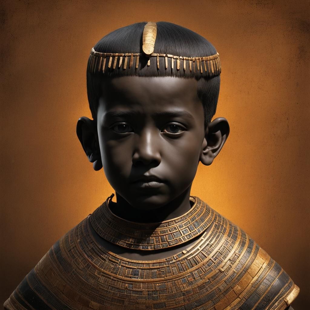 Ancient Egyptian Boy from Bubastis, Circa 1000 BCE
