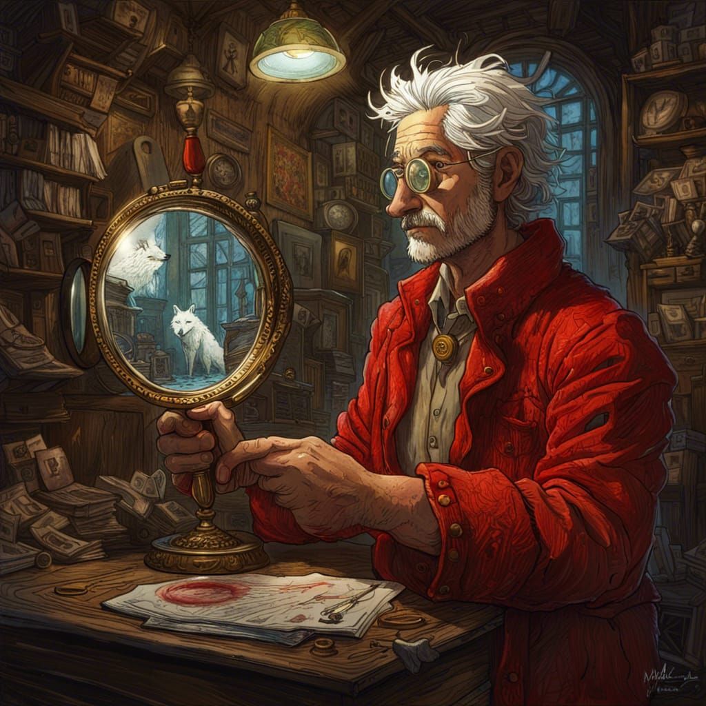 Wolf in a mirror 🪞