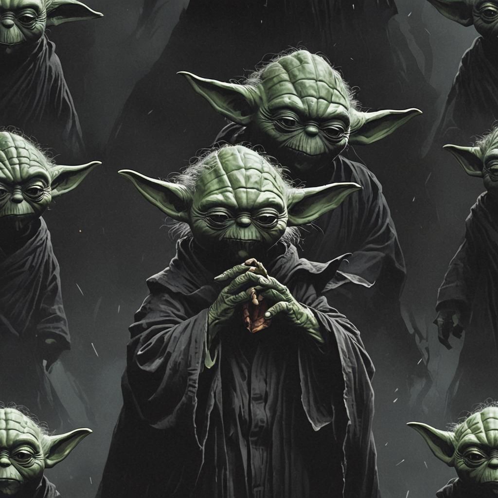 Dark Yoda AI Rendition
