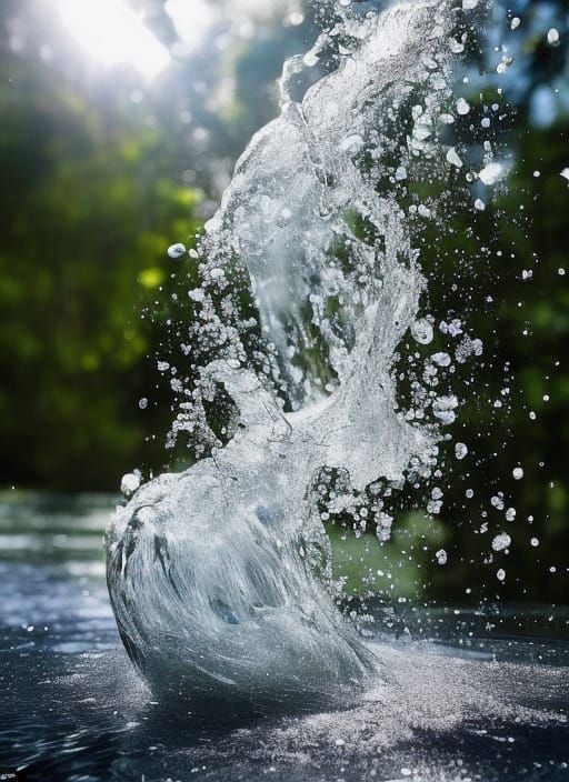 Water Sculpture in High-Speed Photography