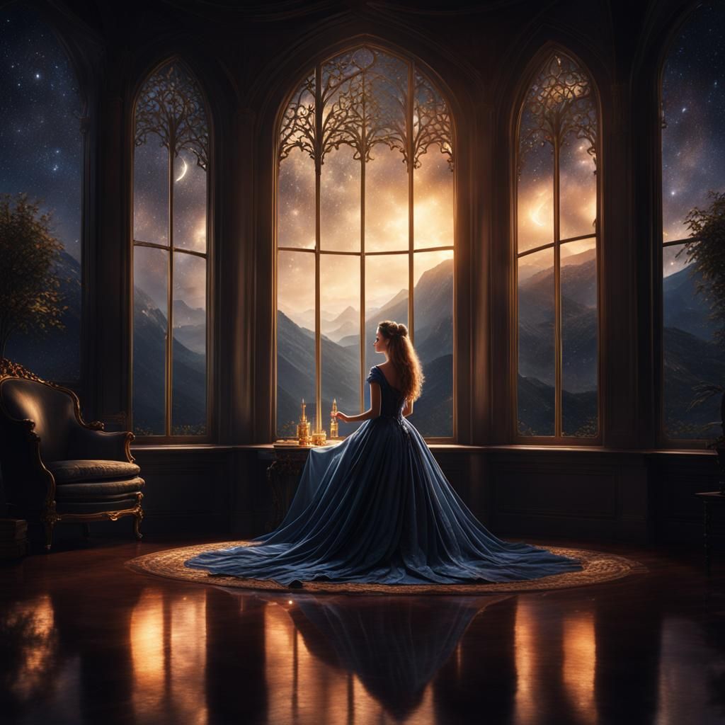 Queen's Chamber: Beauty Spell on a Rainy Night