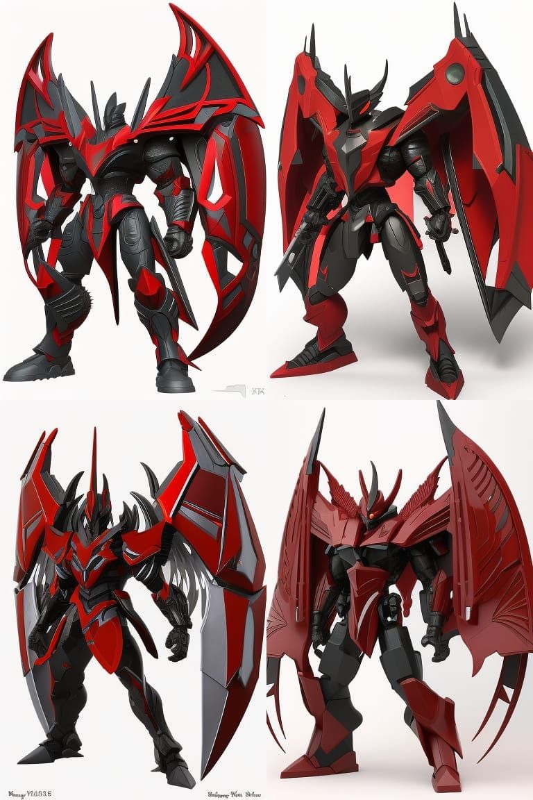 Sleek Sci-Fi Exoarmor with Missile Pods and Blades