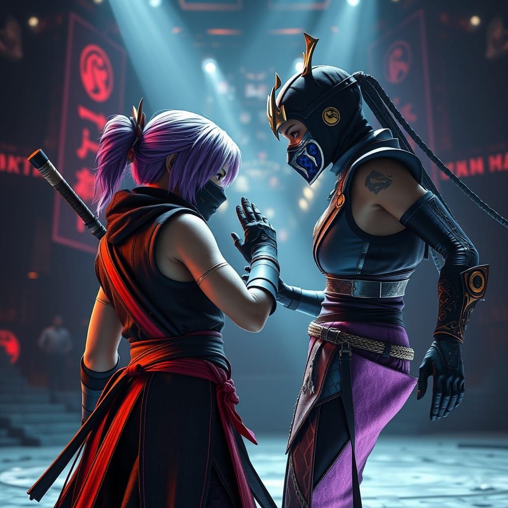 Sakura Haruno vs Kitana in Dystopian Arena