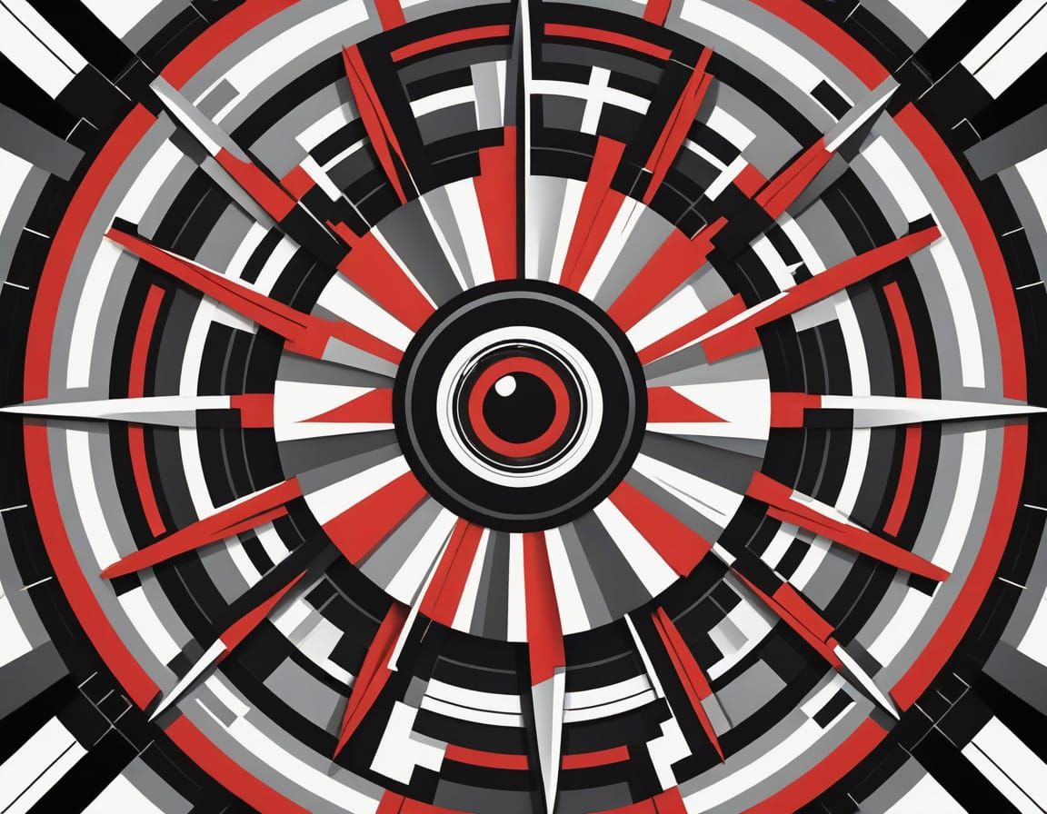 Geometric Kaleidoscope in Constructivist Style