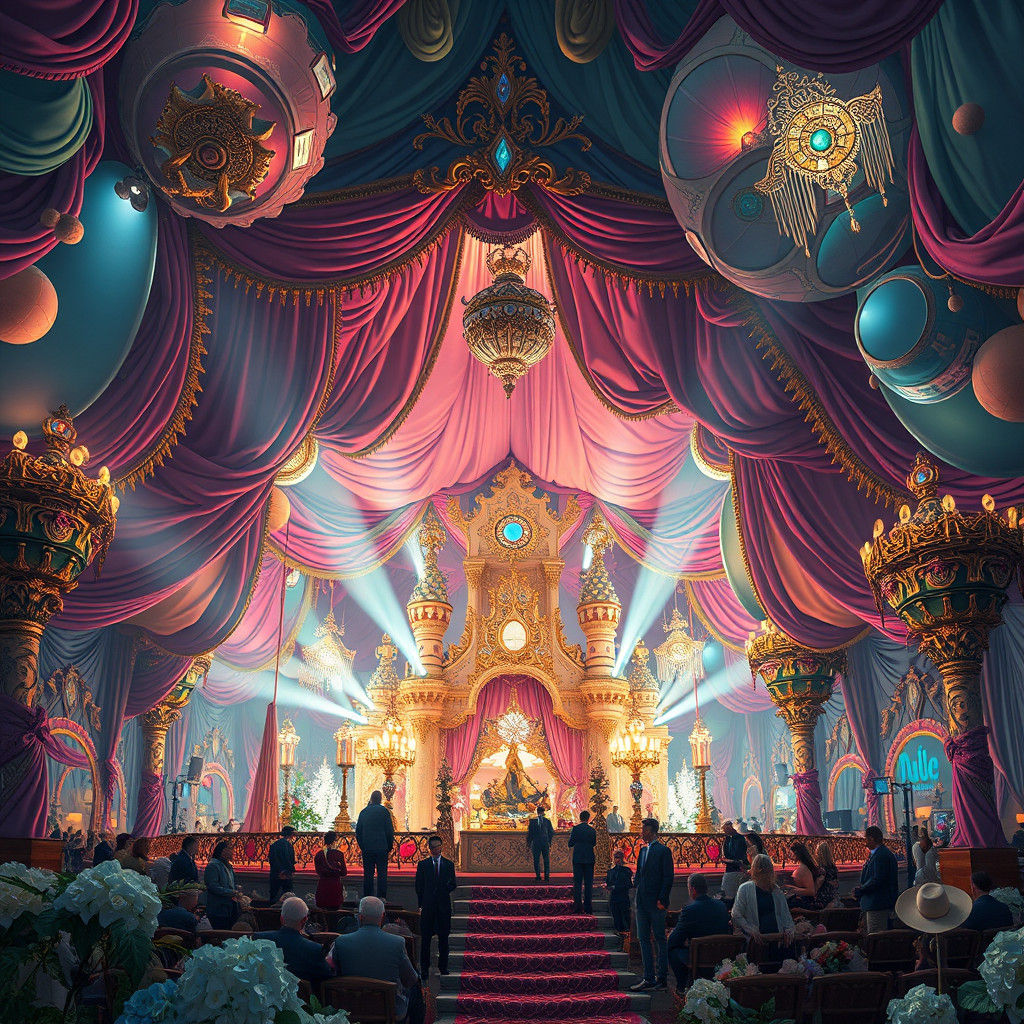 Opulent Extravaganza in Dreamlike Atmosphere