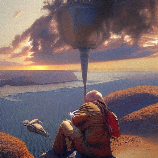 Dreamlike Awakening in Oil Painting Style