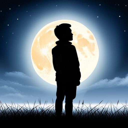 Une silhouette au clair de lune, qui regarde ?