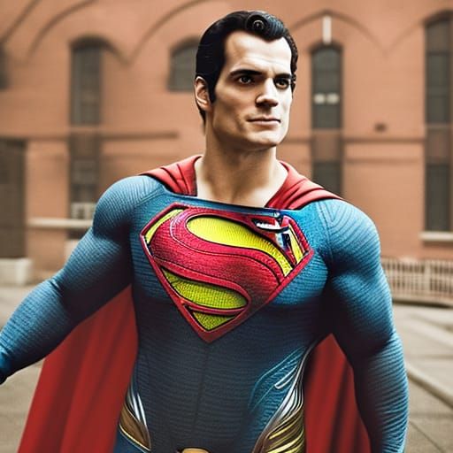 Hyperrealistic Superman Portrait in Natural Lighting
