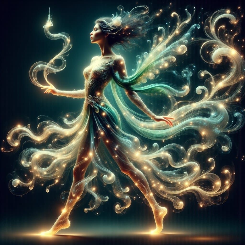 Ethereal Elven Prince Strolls Under Fairy Lights