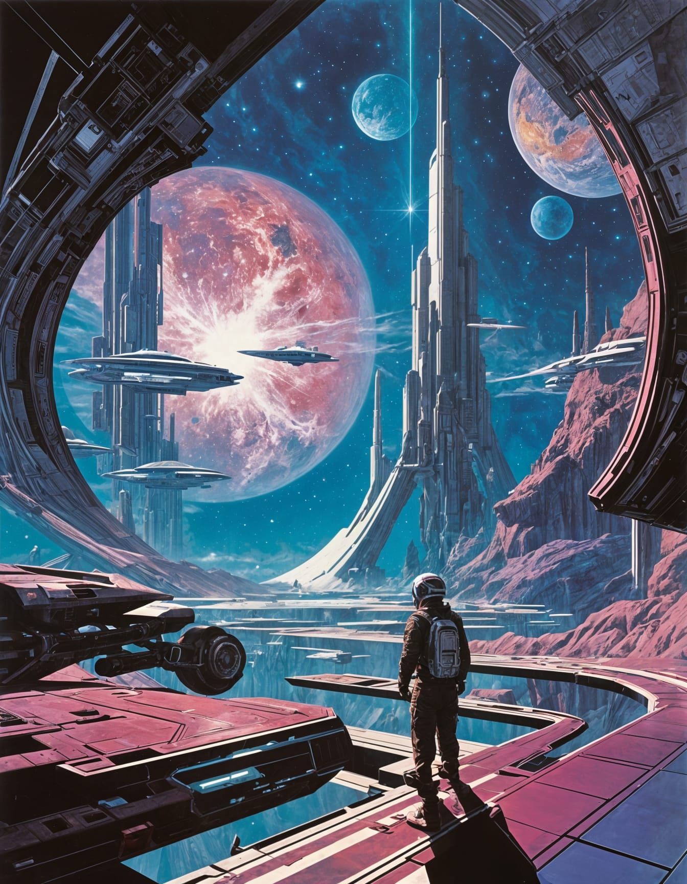 Cosmic Star Map on Crystal Tablet in Deep Space