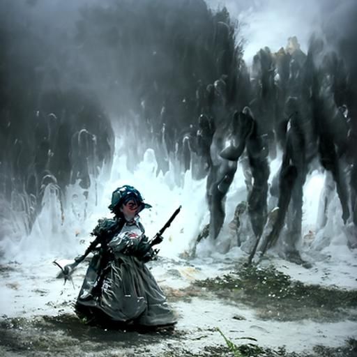 Battlefield Girl: Horror Art Inspired by Doré