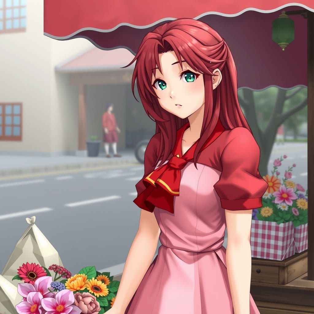 Hyper Realistic Aerith Cosplay in Floral Delight