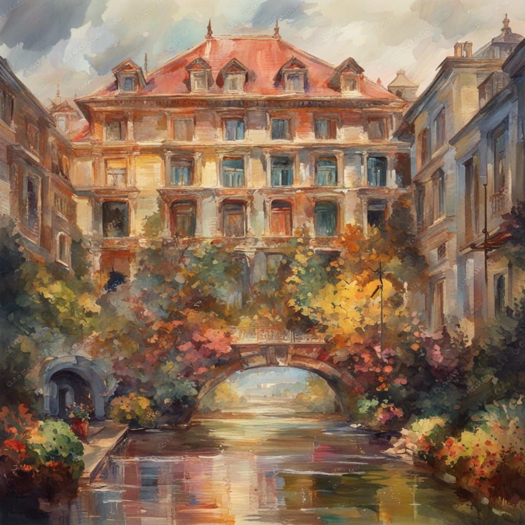 Impressionistic Hyperrealism: A Digital Gouache Masterpiece