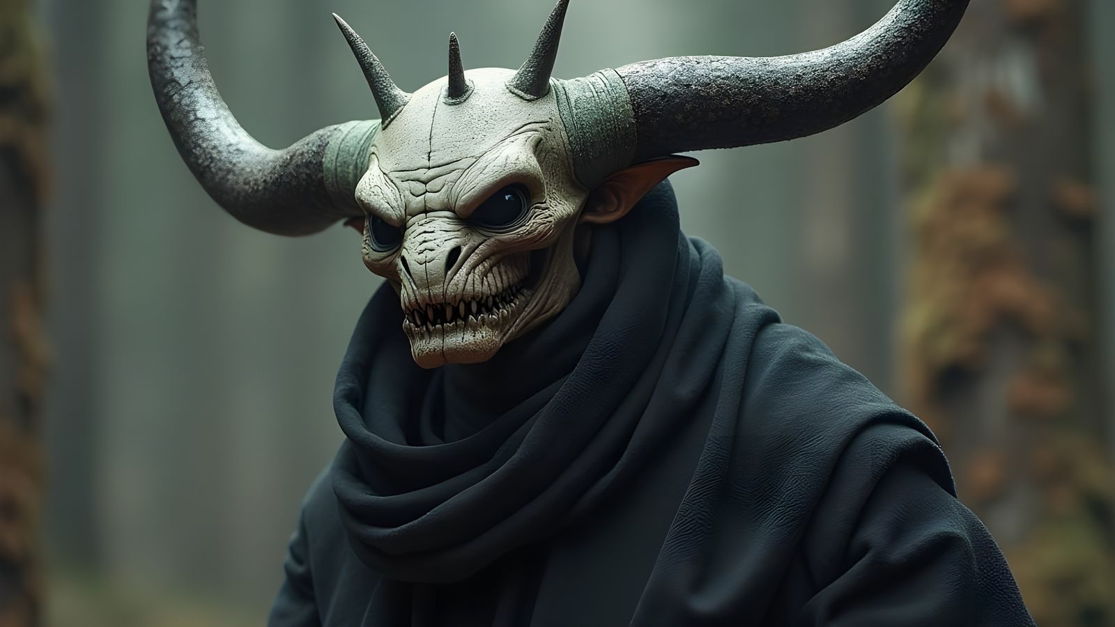 Ominous Demon Figure Inspired by Digital Art