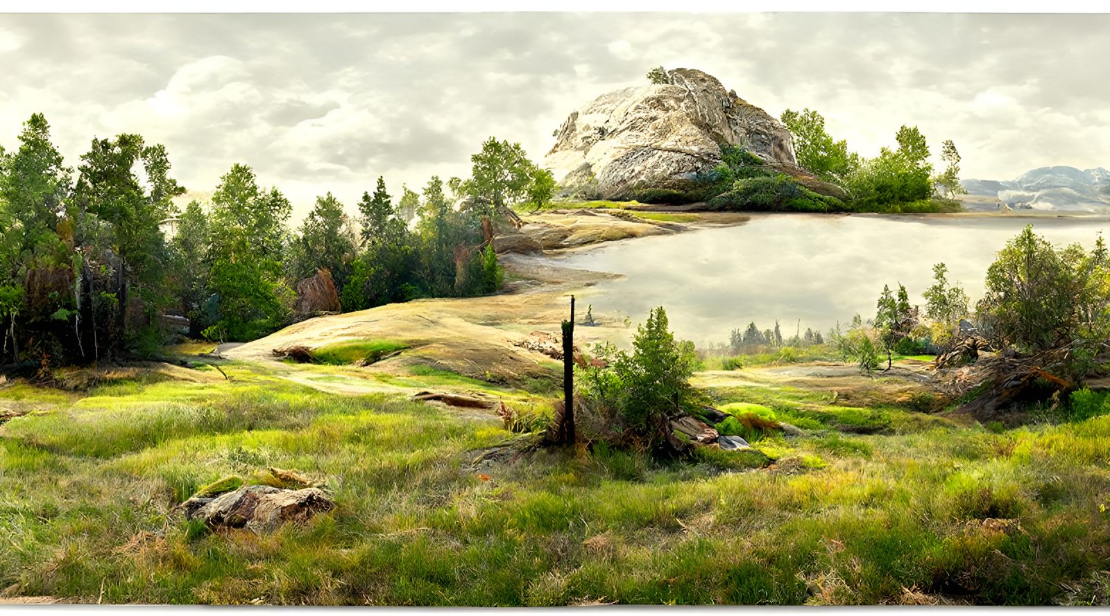 Littered Landscape Vista Inspired by Landscape Photography