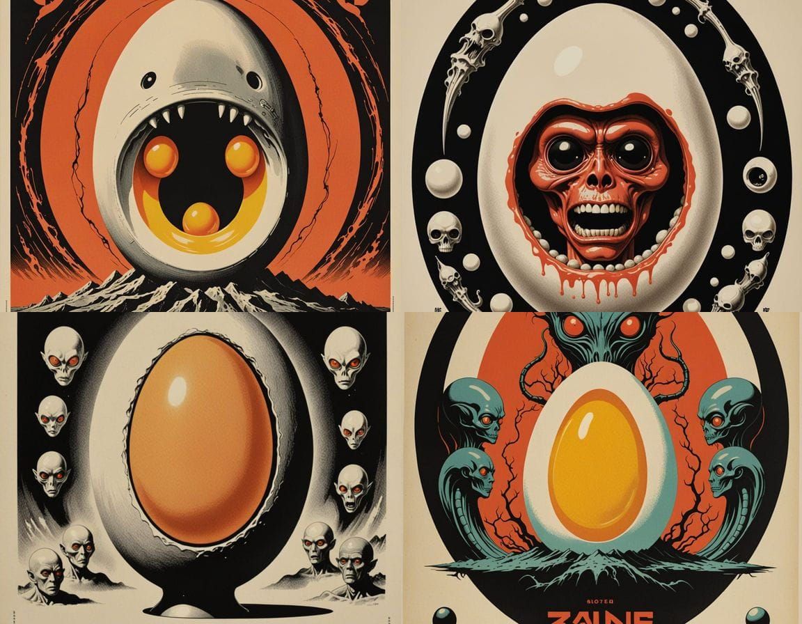 Grotesque Homunculus Egg Terrorizes 1960s Tokyo in Abstract ...