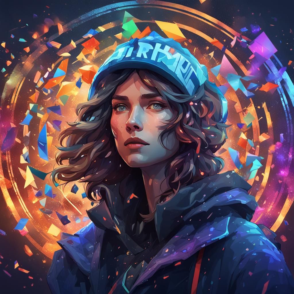 FrontRowPass Logo with Crowd, Hyperdetailed Art