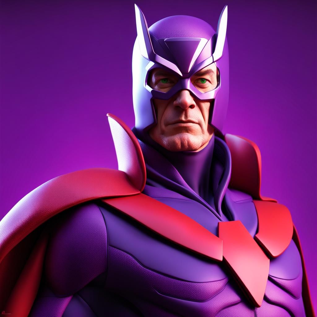 Magneto X-Men: Pixar-Style 3D Digital Art