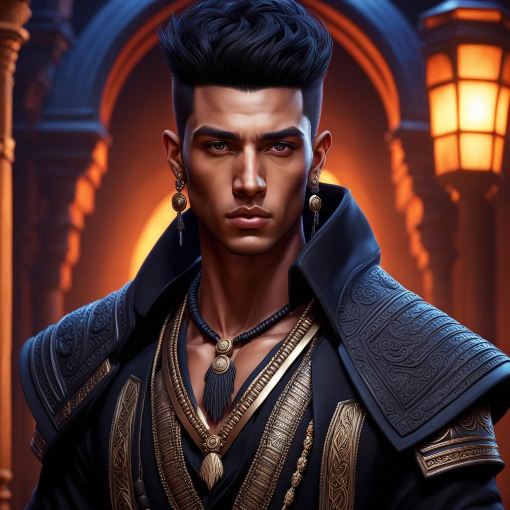 Voodoo Assassin Portrait in Hyperrealistic Style