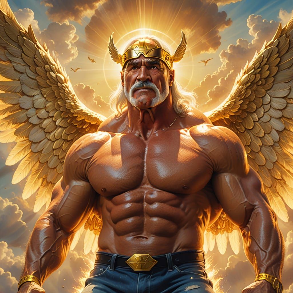 Hulk Hogan Ascends to Heaven as an Angel