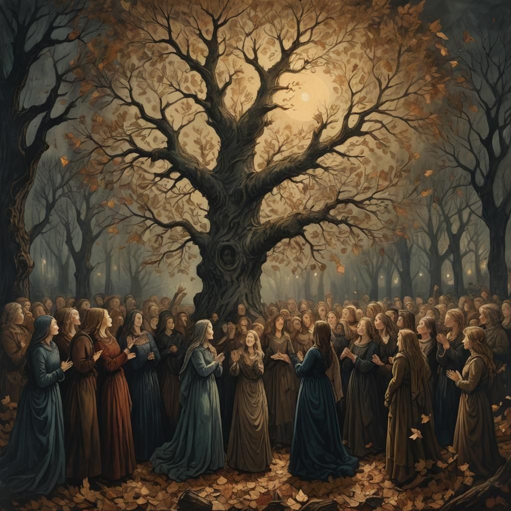 singing in chorus to praise gaia