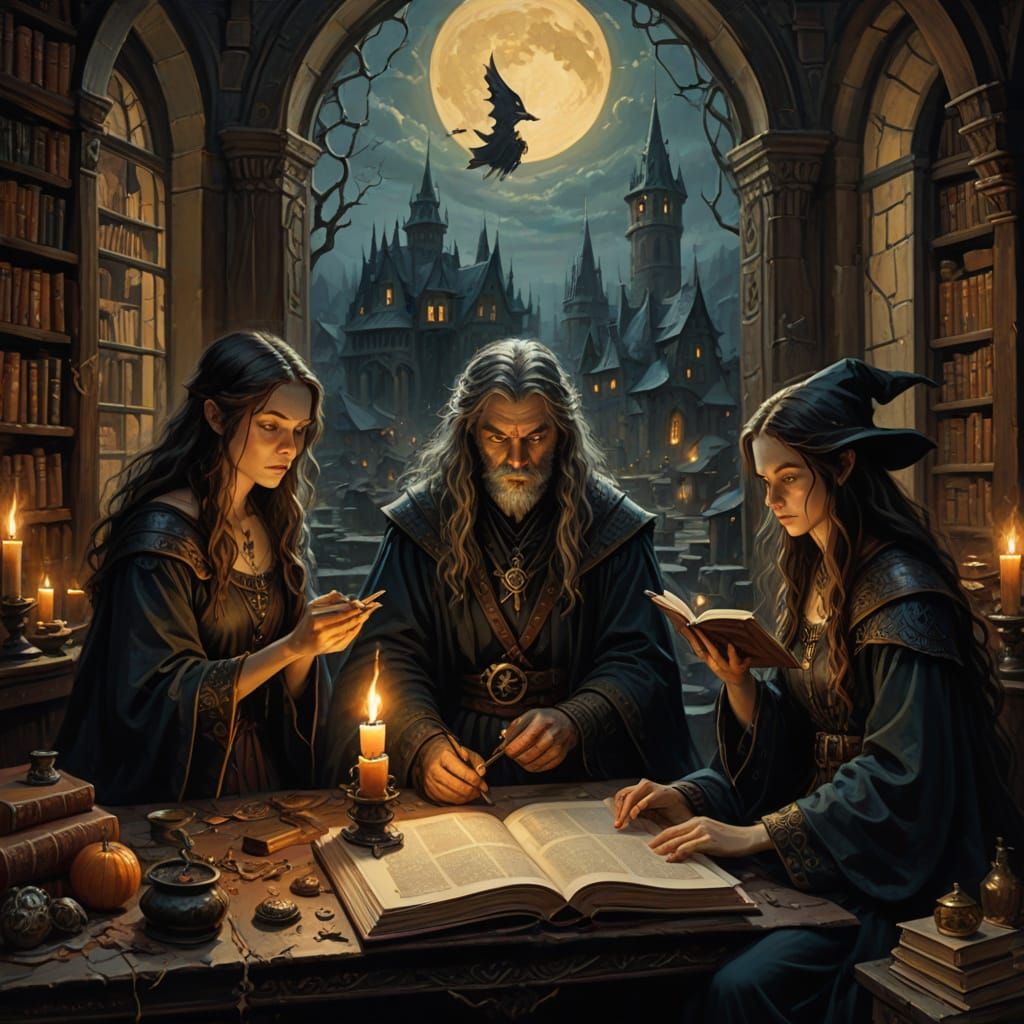 Witches and Warlocks in Warm Golden Light