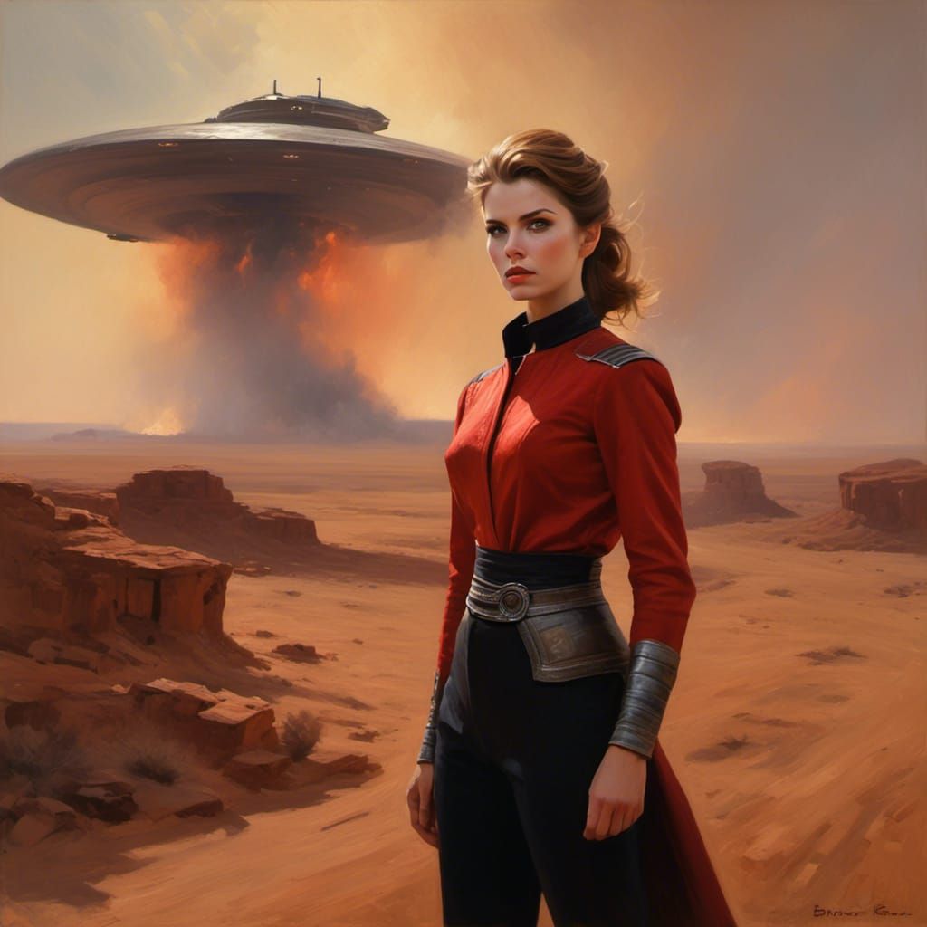 Anna Kendrick as Vulcan in 1960s Star Trek Desert