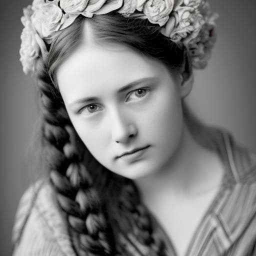 natural young woman edwardian style
