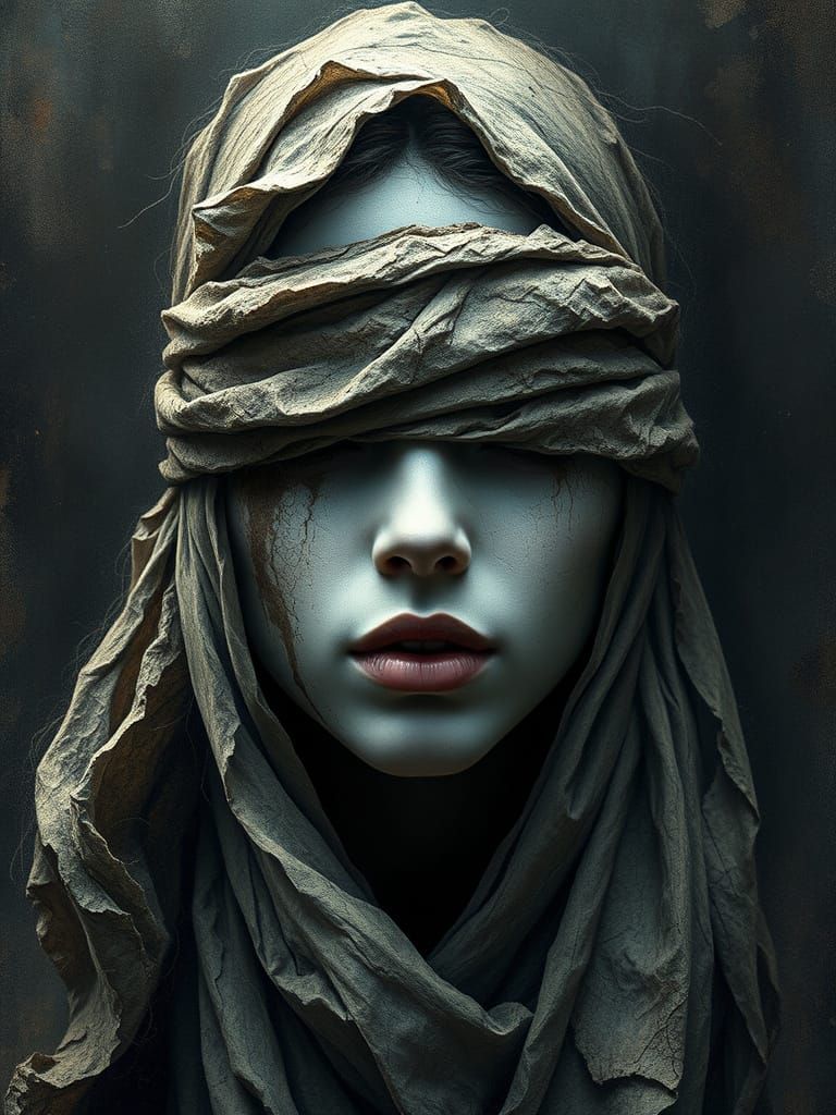 Ash Prophet: Abstract Surreal Portrait