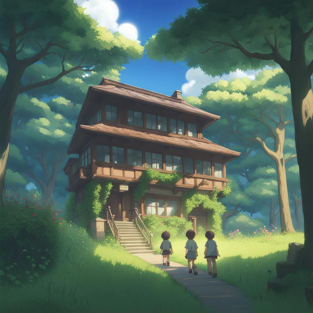 Roblox in Studio Ghibli Anime Style