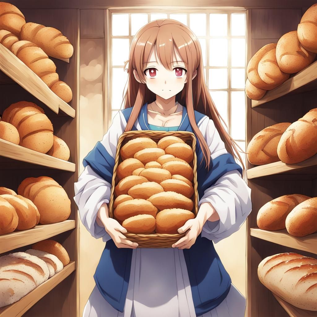 Delicious Bread in Anime Key Visual Style