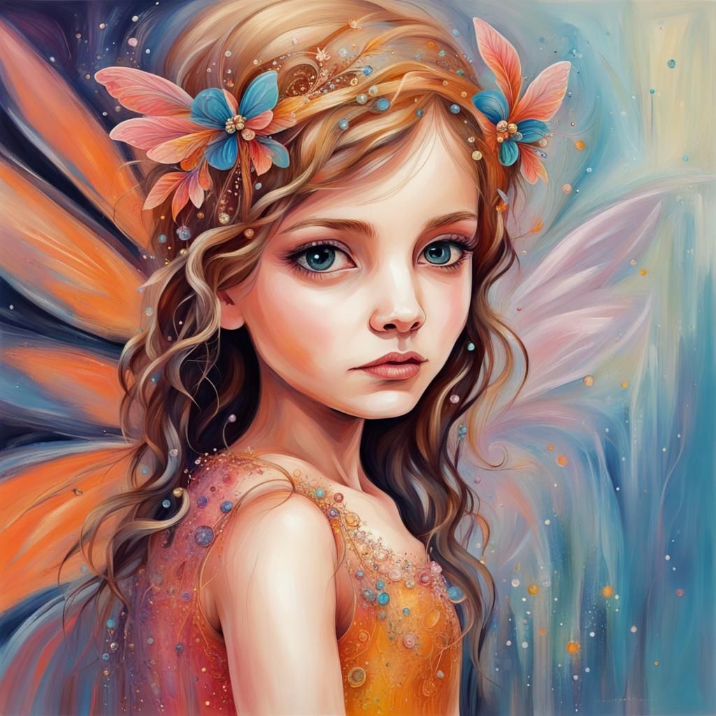 Abstract Fairy Princess Digital Art