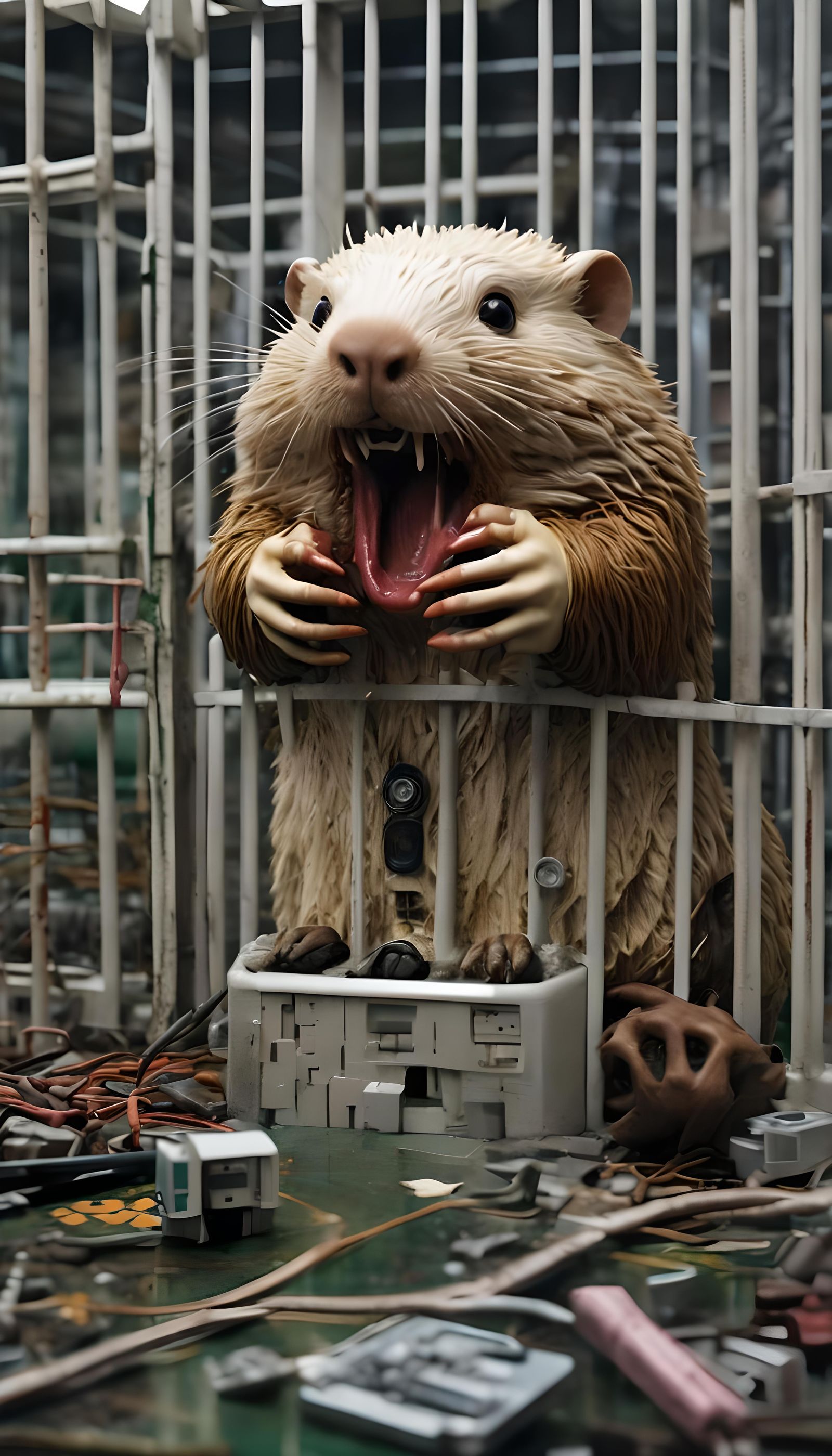 Albino Beaver's Dystopian Digital Prison Nightmare