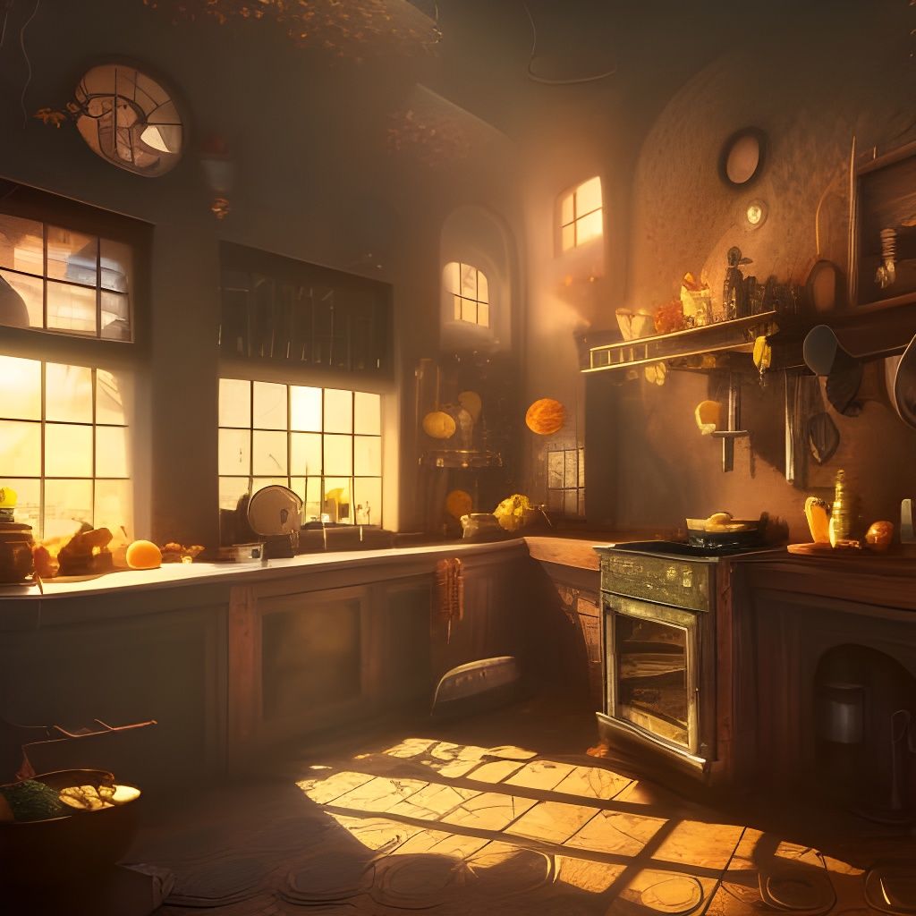 Fantastical Kitchen Witch Concept Art