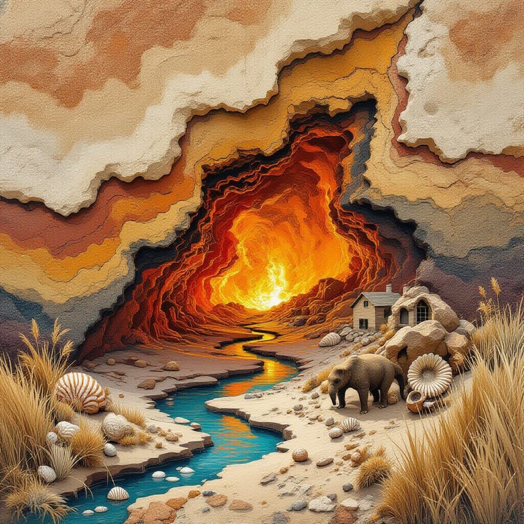 Earth's Layers: A Geological Cross-Section