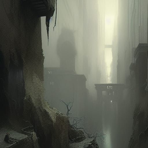 The Grudge: Impressionist Matte Painting