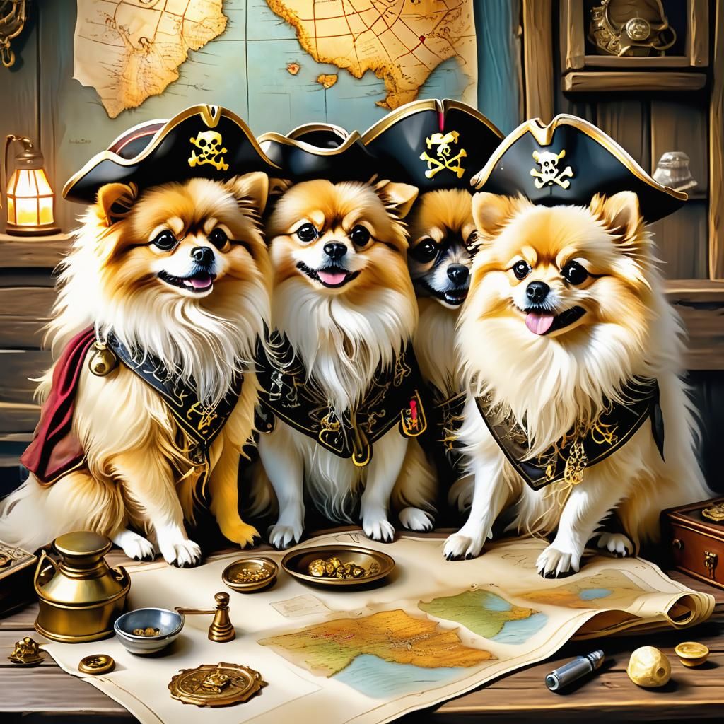 Pirate Pomeranians