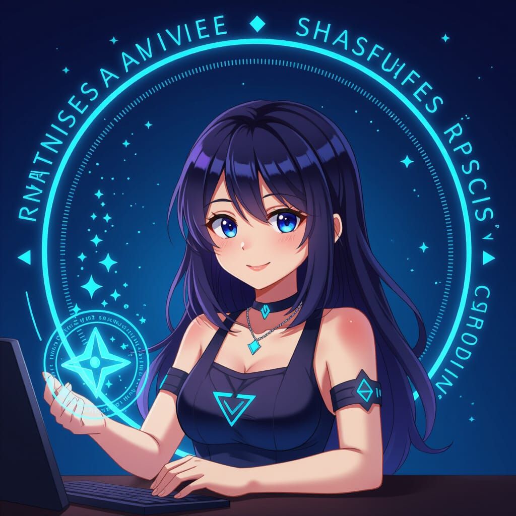 Cyberpunk Cityscape at Night