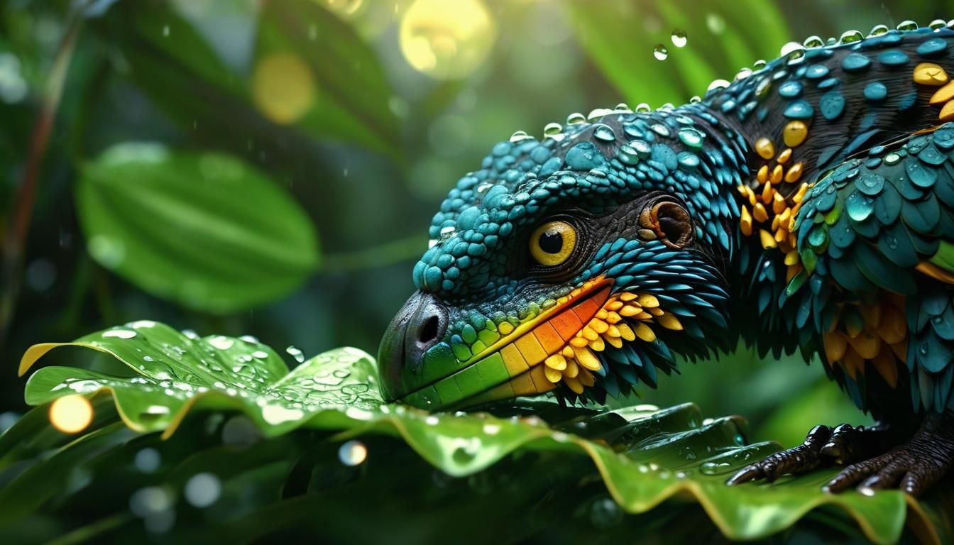 Vibrant Amazonian Wildlife Photography in Golden Light