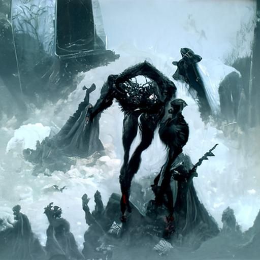 Terrifying Hex Horror Scene in Gothic Style