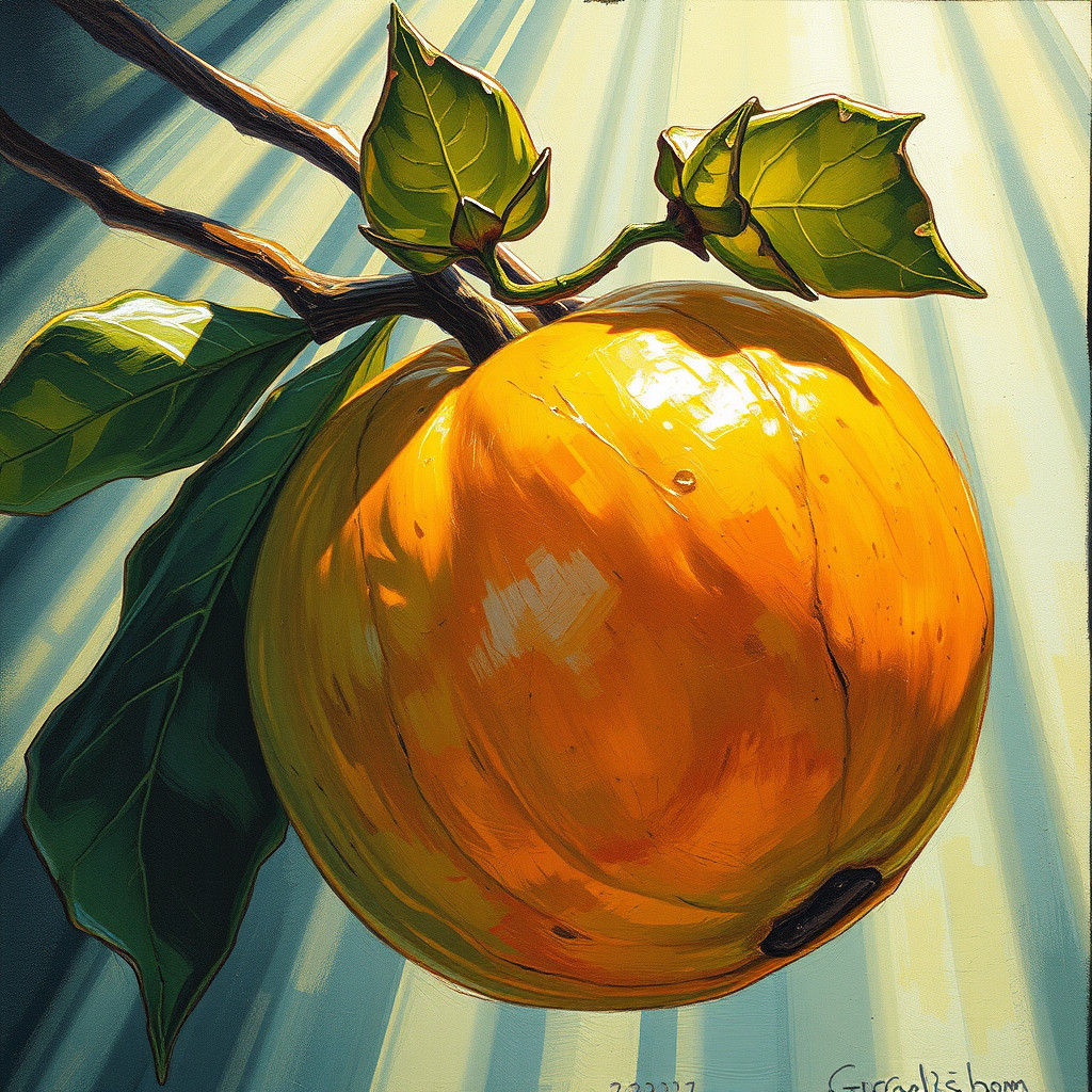 Cyberpunk Fruit: A Renaissance Painting Style