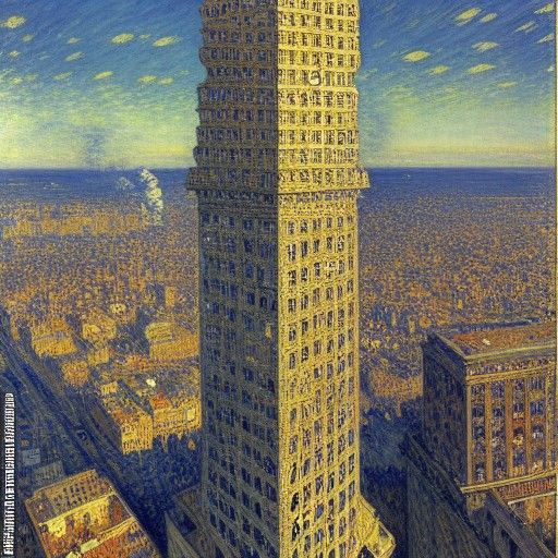 Skyscraper About to Fall: Matte Painting Masterpiece