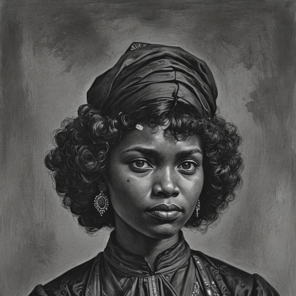 Hyperrealistic Portrait: Ice Dragon and Jeweled Queen