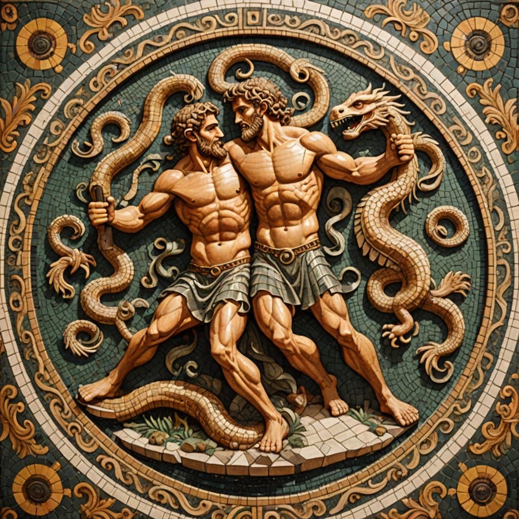 Ancient Roman Mosaic Depicts Hercules Battling the Hydra in ...