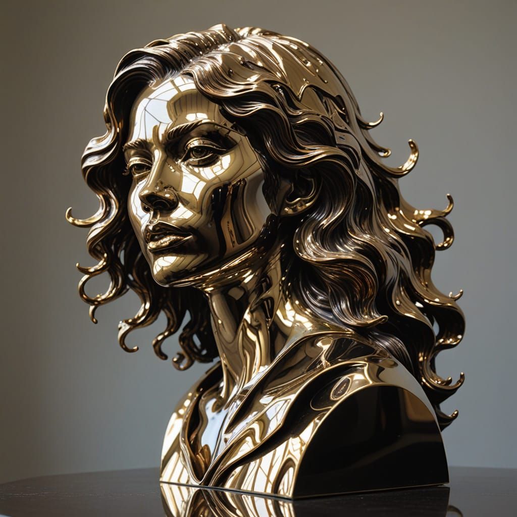 Expressive Sculpture Reflecting Light and Form